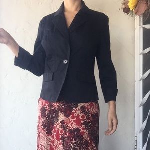 Black Cropped Blazer